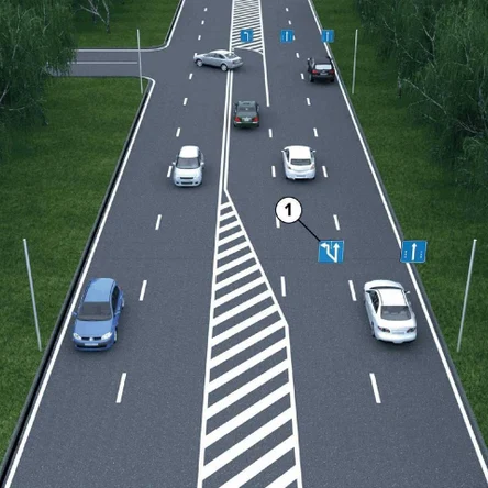 Установка дорожных знаков, опор, стоек и столбов.